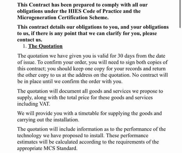 Image showing contract with solar company