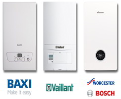 Image showing a new combi boiler